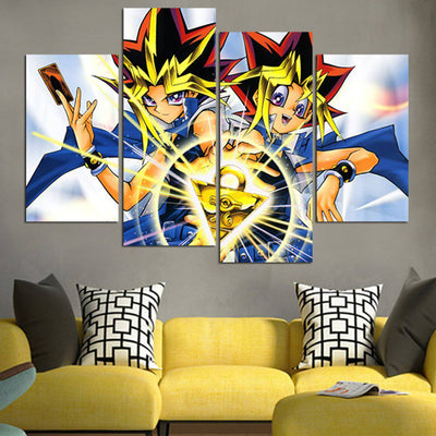 Yu Gi Oh Mutō Yūgi Couple Wall Art Canvas