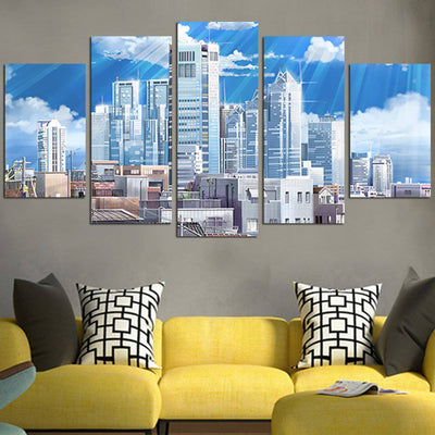 Your Name The City Wall Art Canvas