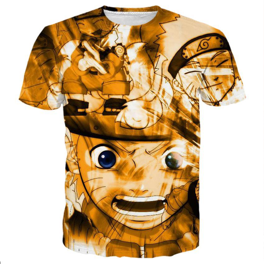 Yellow Naruto - 3D Hoodie, T shirt, Sweatshirt, Tank Top