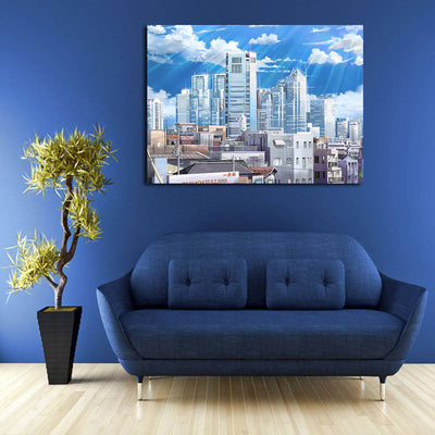 Your Name The City Wall Art Canvas