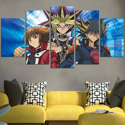 Yu Gi Oh Mutō Yūgi And Friends Wall Art Canvas