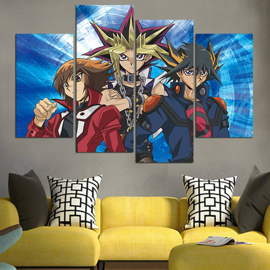 Yu Gi Oh Mutō Yūgi And Friends Wall Art Canvas