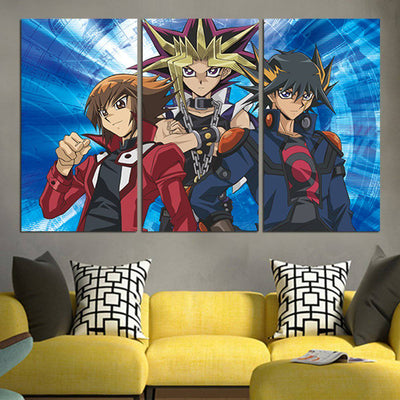 Yu Gi Oh Mutō Yūgi And Friends Wall Art Canvas