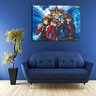 Yu Gi Oh Mutō Yūgi And Friends Wall Art Canvas