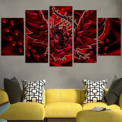 Yu Gi Oh Red Dragon Wall Art Canvas