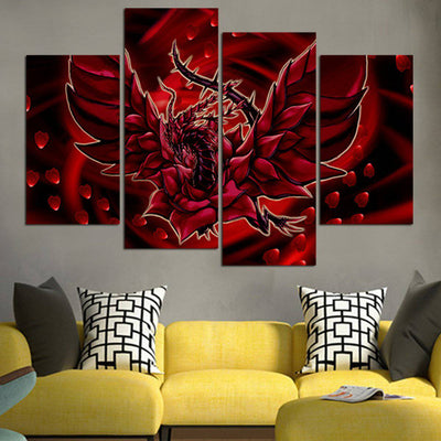 Yu Gi Oh Red Dragon Wall Art Canvas