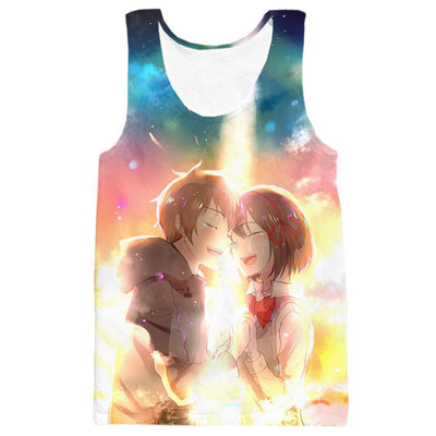 Your Name Taki And Mitsuha Kiss - 3D Hoodie, T shirt, Sweatshirt, Tank Top