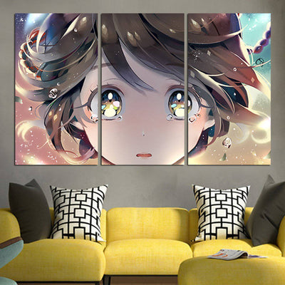 Your Name The Beautiful Face Of Mitsuha 'Wall Art Canvas