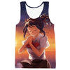 Your Name Mitsuha Beautiful Girl Chibi - 3D Hoodie, T shirt, Sweatshirt, Tank Top