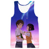 Your Name Mitsuha Miyamizu And Taki Tachibana Romantic - 3D Hoodie, T shirt, Sweatshirt, Tank Top