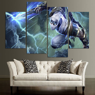 Zed The Master Of Shadows Wall Art Canvas