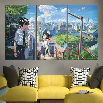 Your Name Taki And Mitsuha Couple Wall Art Canvas