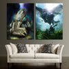 Zinogre And Gore Magala Wall Art Canvas