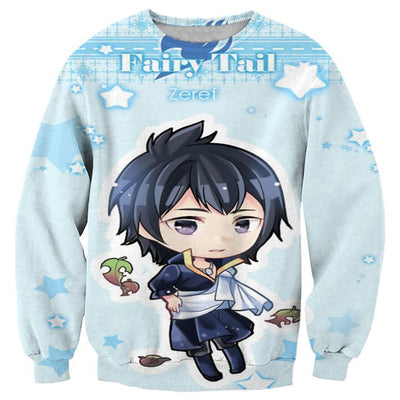 Zeref Chibi - 3D Hoodie, T shirt, Sweatshirt, Tank Top