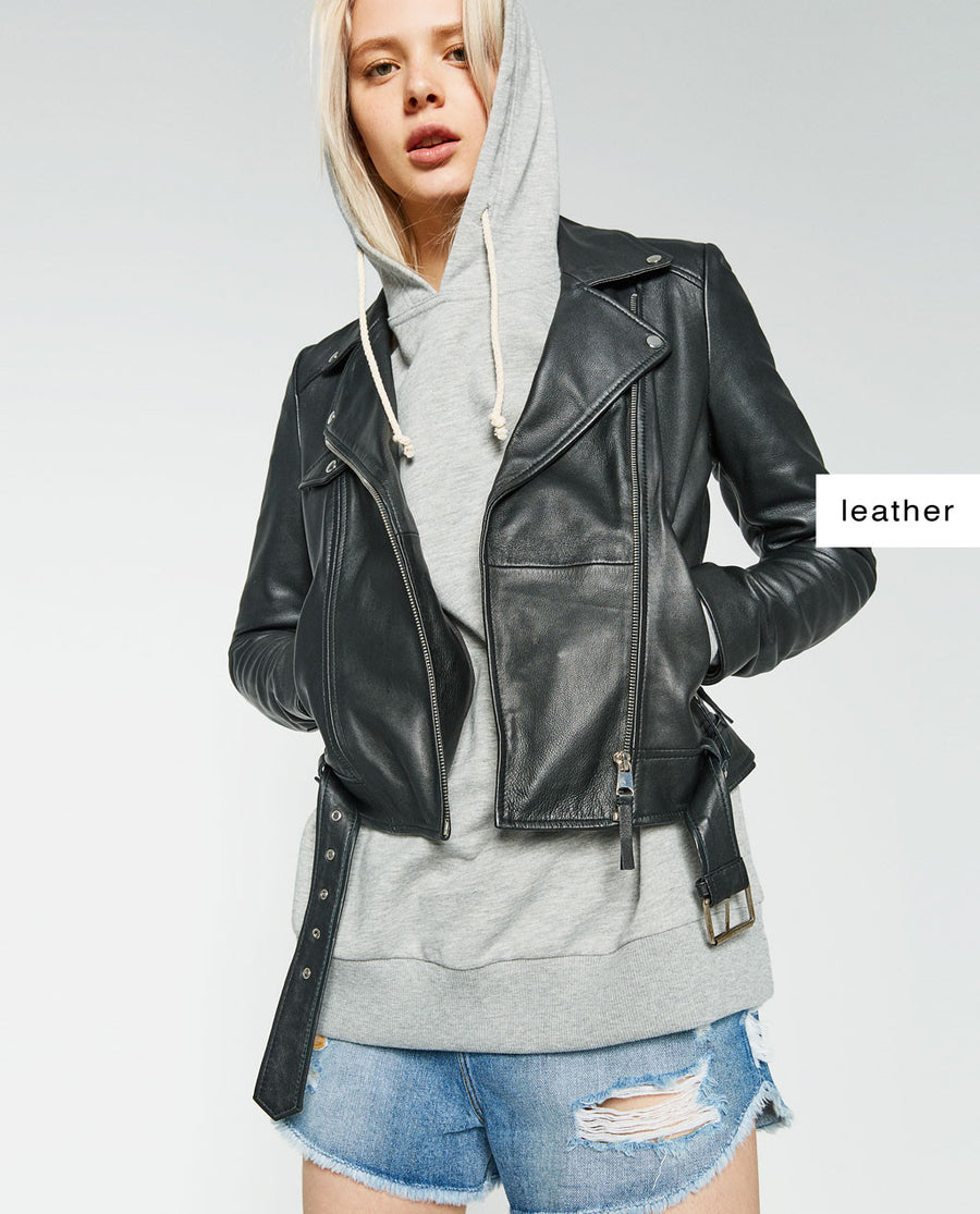 BASIC LEATHER JACKET