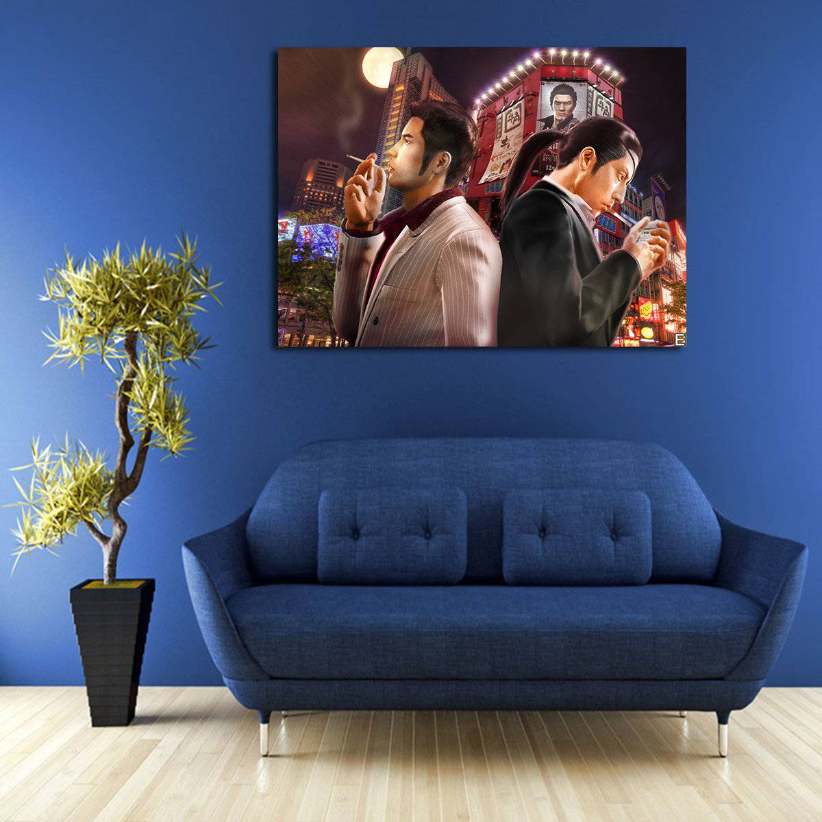 Ryu Ga Gotoku Yakuza Kazuma Kiryu Baka Mitai Painting on Vinyl 