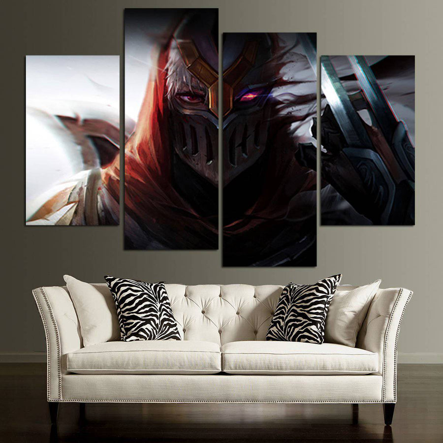 Zed's Face Wall Art Canvas