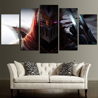 Zed's Face Wall Art Canvas