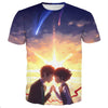 Your Name Mitsuha And Taki Under The Sunset - 3D Hoodie, T shirt, Sweatshirt, Tank Top