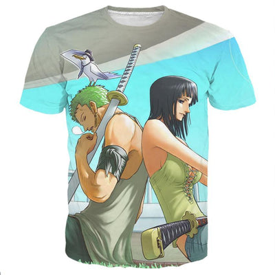 Zoro And Nico Robin - 3D Hoodie, T shirt, Sweatshirt, Tank Top