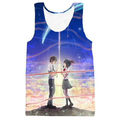 Your Name Mitsuha And Taki Love - 3D Hoodie, T shirt, Sweatshirt, Tank Top