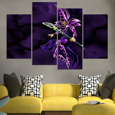 Yu Gi Oh Dark Magician Character Wall Art Canvas